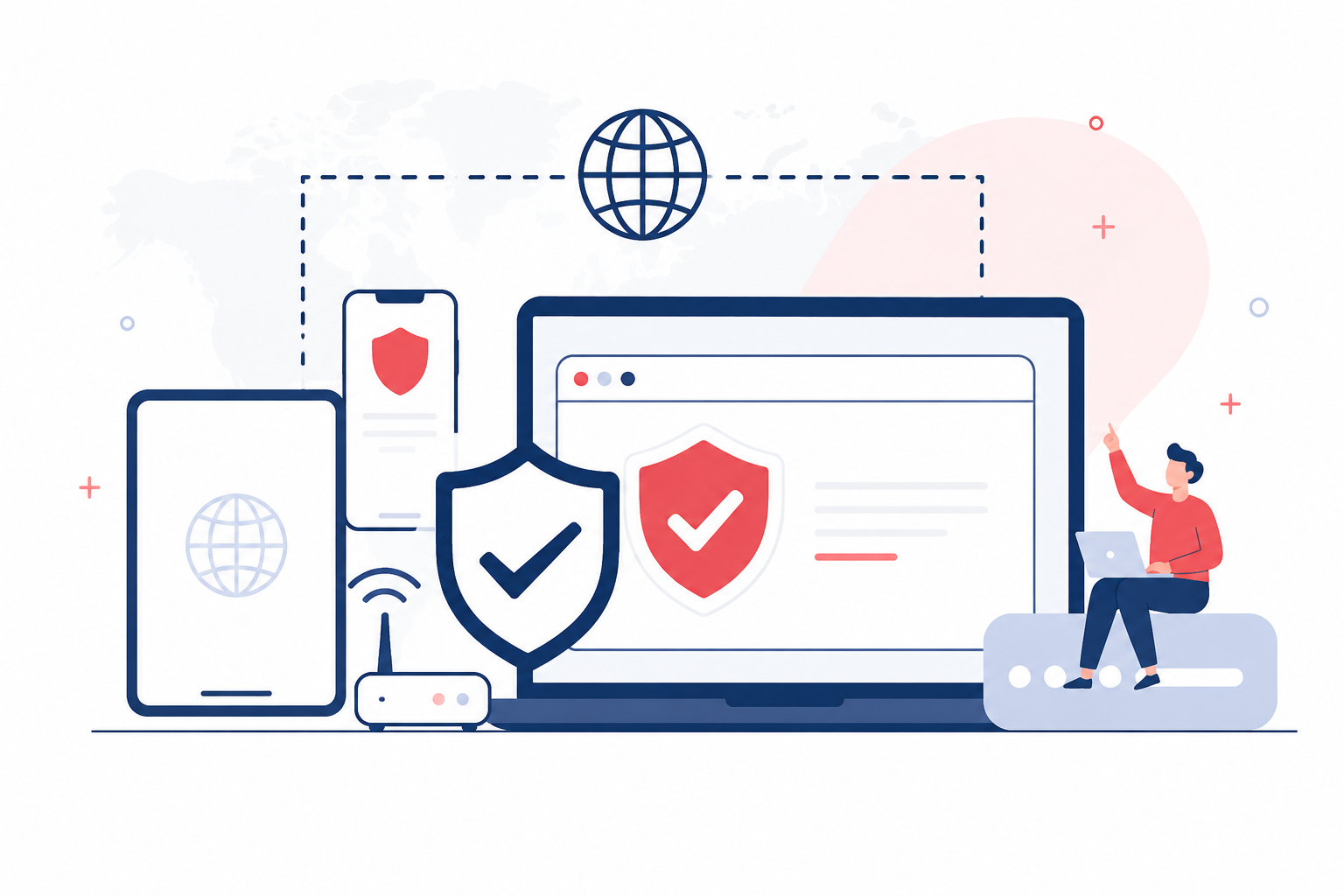 Antivirus educational guide visual